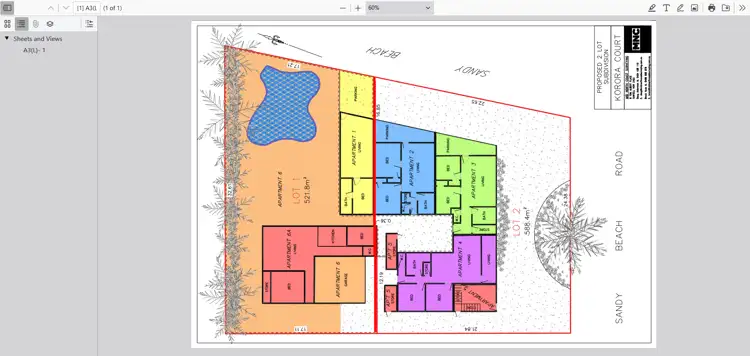 Floorplan of Homely block of units listing, 39 Sandy Beach Road, Korora NSW 2450