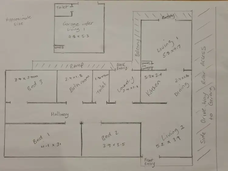 Floorplan of Homely house listing, 55 Alma Street, Youngtown TAS 7249