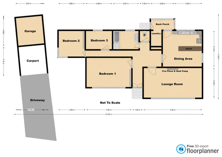 Floorplan of Homely house listing, 6 Shasta Avenue, Lutana TAS 7009