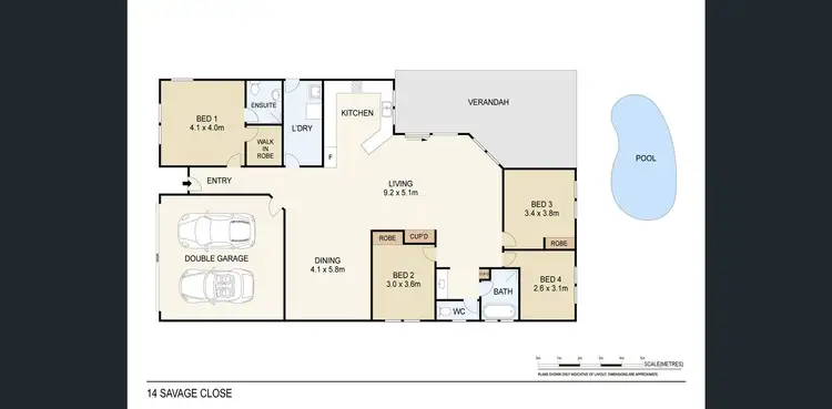 Floorplan of Homely house listing, 14 Savage Close, Farrar NT 830