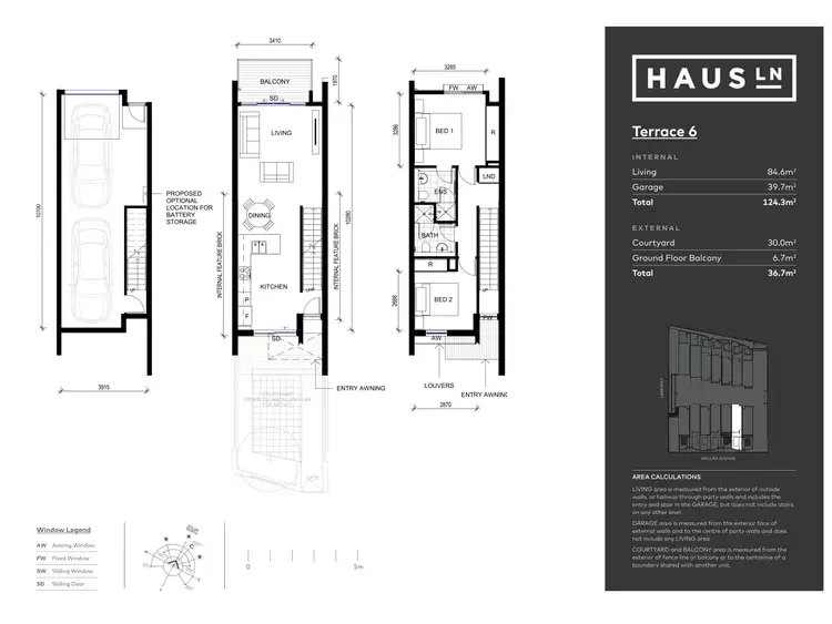 Floorplan of Homely townhouse listing, 6/39 Majura Avenue, Dickson ACT 2602