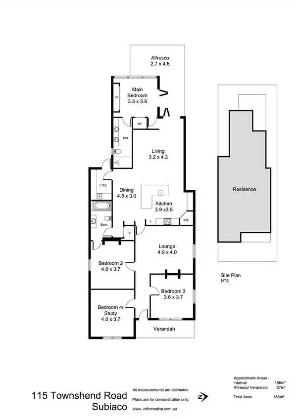 Floorplan of Homely house listing, 115 Townshend Road, Subiaco WA 6008