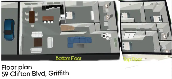 Floorplan of Homely house listing, 59 Clifton Blvd, Griffith NSW 2680