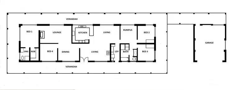 Floorplan of Homely rural property listing, 358 Meyers Road, Ramornie NSW 2460