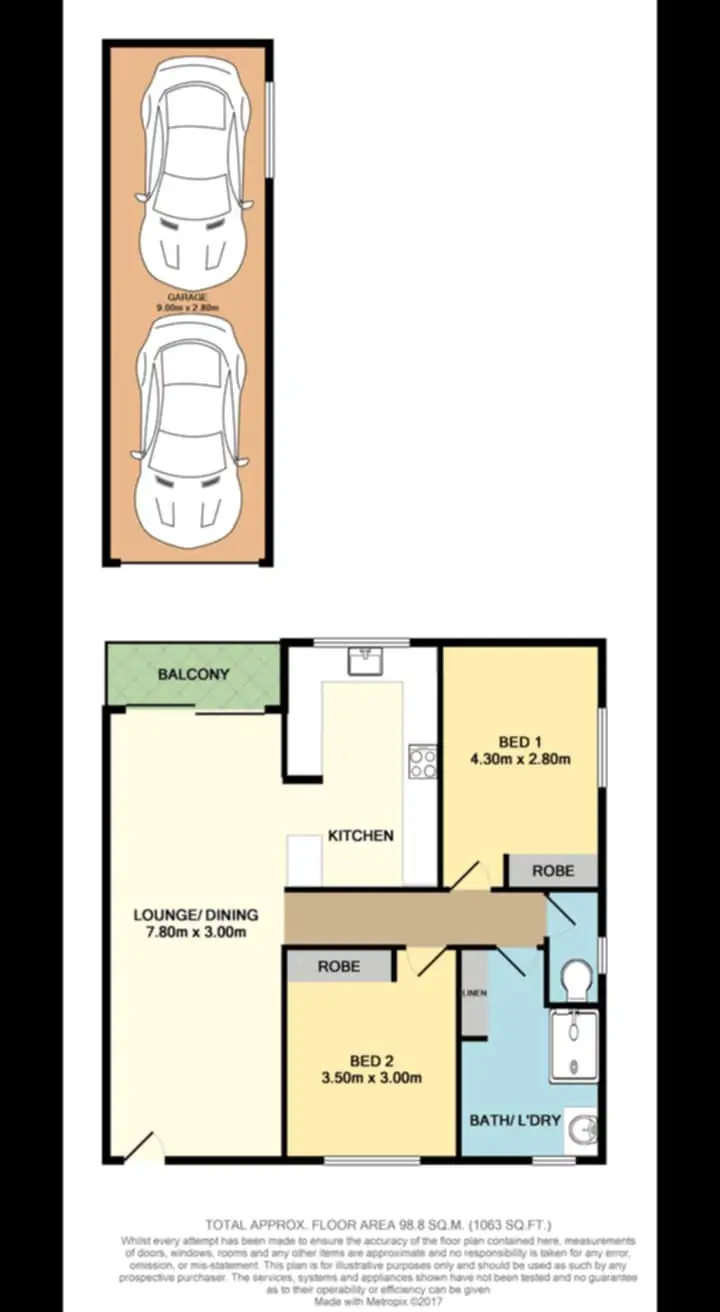 Floorplan of Homely apartment listing, 7/3 Cox Road, Windsor QLD 4030