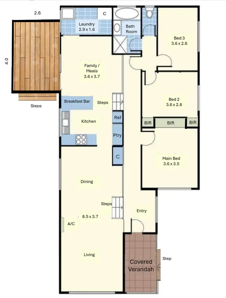 Floorplan of Homely house listing, 4 Gregory Ave, Frankston South VIC 3199