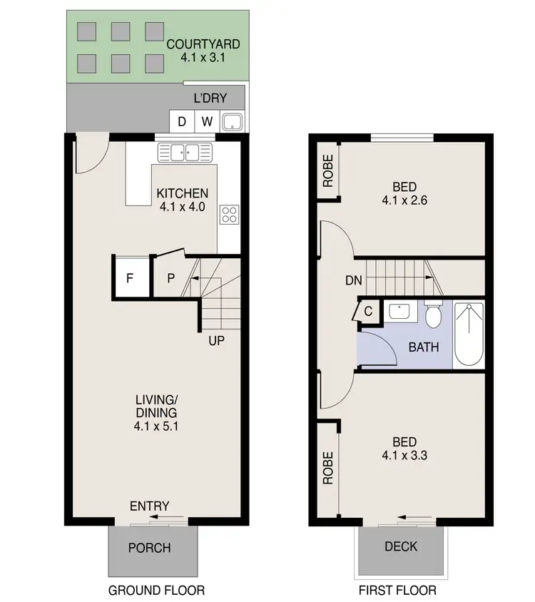 Floorplan of Homely townhouse listing, 15/457 Severin Street, Manunda QLD 4870