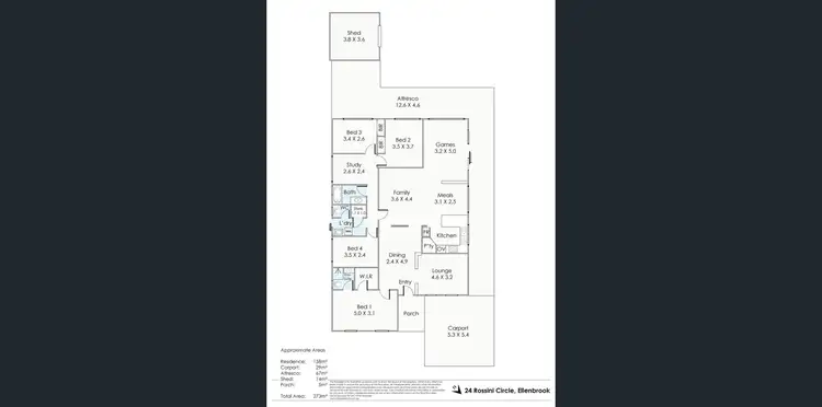Floorplan of Homely house listing, 24 Rossini Circle, Ellenbrook WA 6069