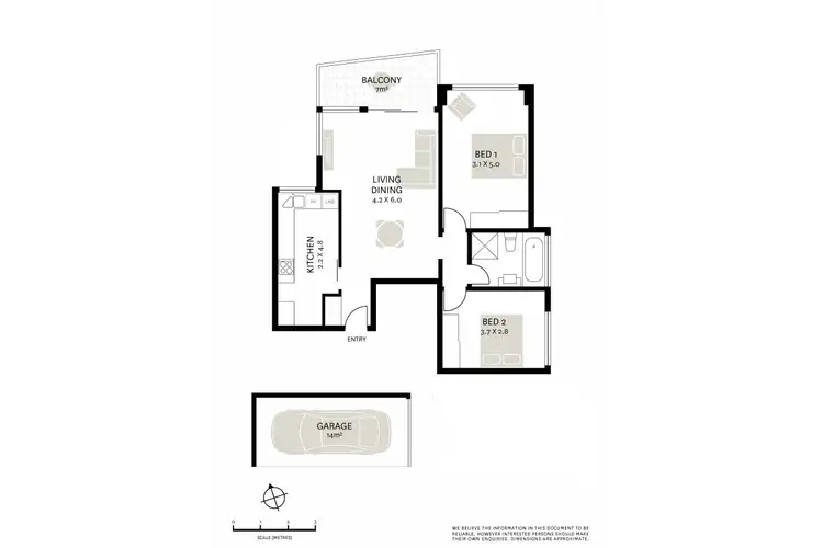 Floorplan of Homely apartment listing, 5/50 Darling Point Road, Darling Point NSW 2027