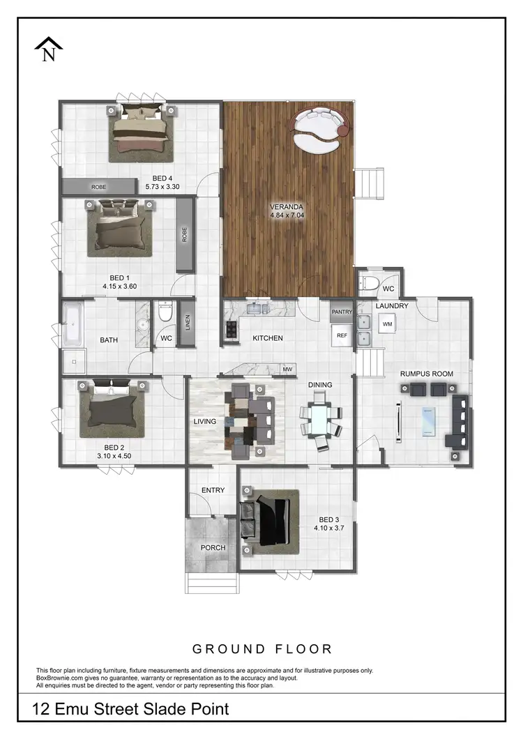 Floorplan of Homely house listing, 12 Emu Street, Slade Point QLD 4740