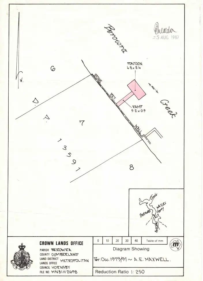 Floorplan of Homely land listing, Lot 7/31 Calabash Point, Berowra Waters NSW 2082