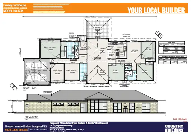 Floorplan of Homely rural property listing, 21 English View, Gelorup WA 6230