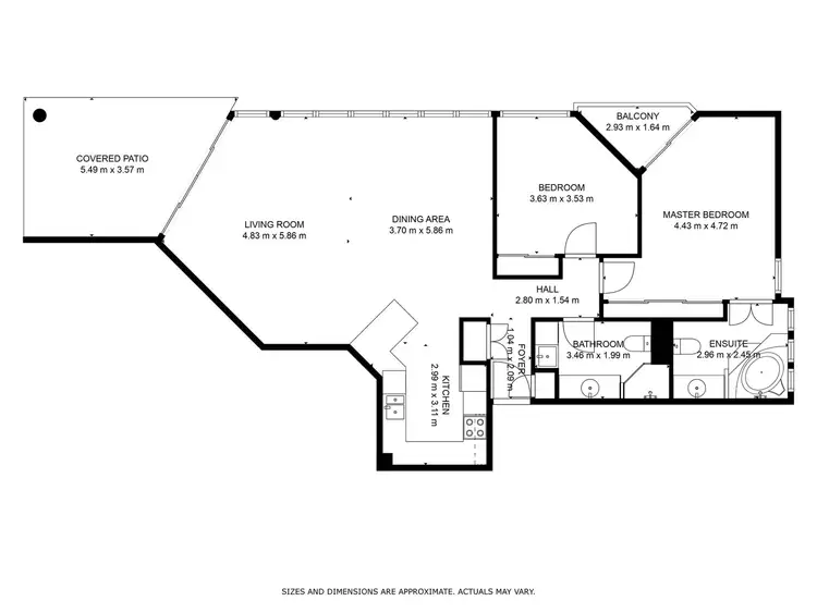Floorplan of Homely apartment listing, 103/279 Esplanade, Cairns North QLD 4870