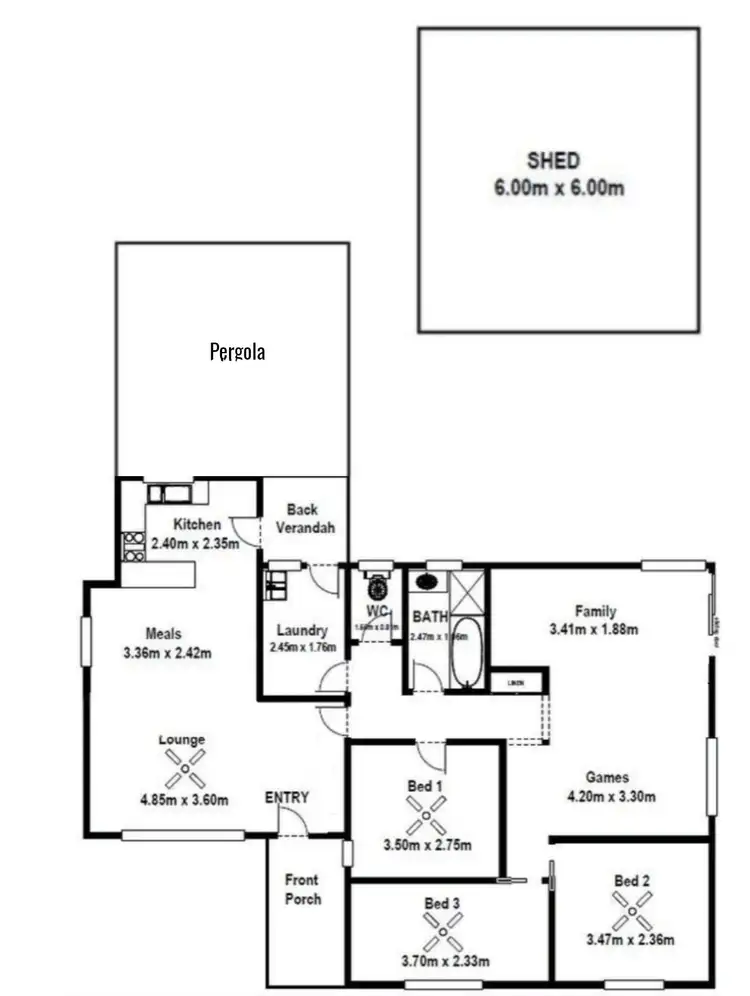 Floorplan of Homely house listing, 201 Swanport Road, Murray Bridge SA 5253