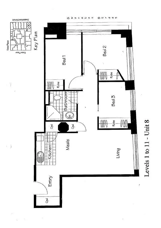 Floorplan of Homely apartment listing, 508/339 Swanston St, Melbourne VIC 3000