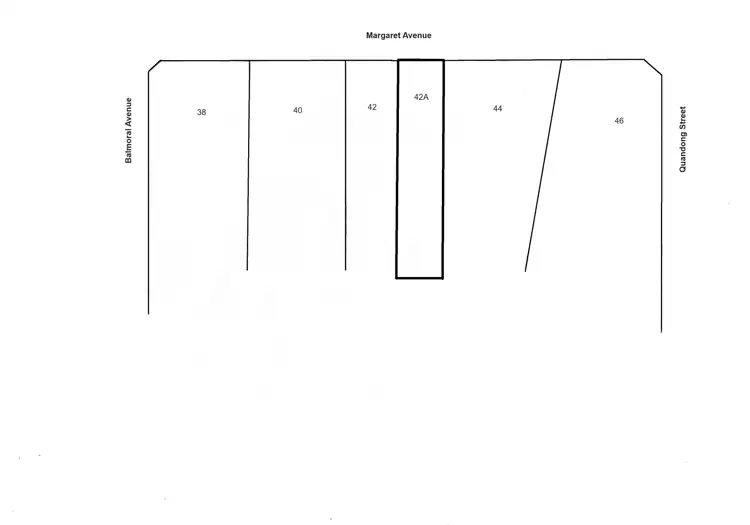 Floorplan of Homely land listing, 42A Margaret Avenue, North Brighton SA 5048