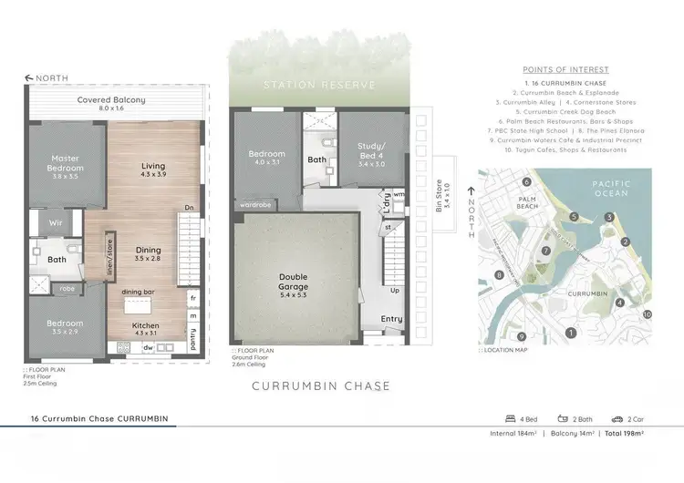 Floorplan of Homely townhouse listing, 16 Currumbin Chase, Currumbin QLD 4223