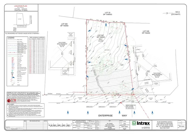 Floorplan of Homely land listing, 121 Enterprise Way, Bolton Point NSW 2283