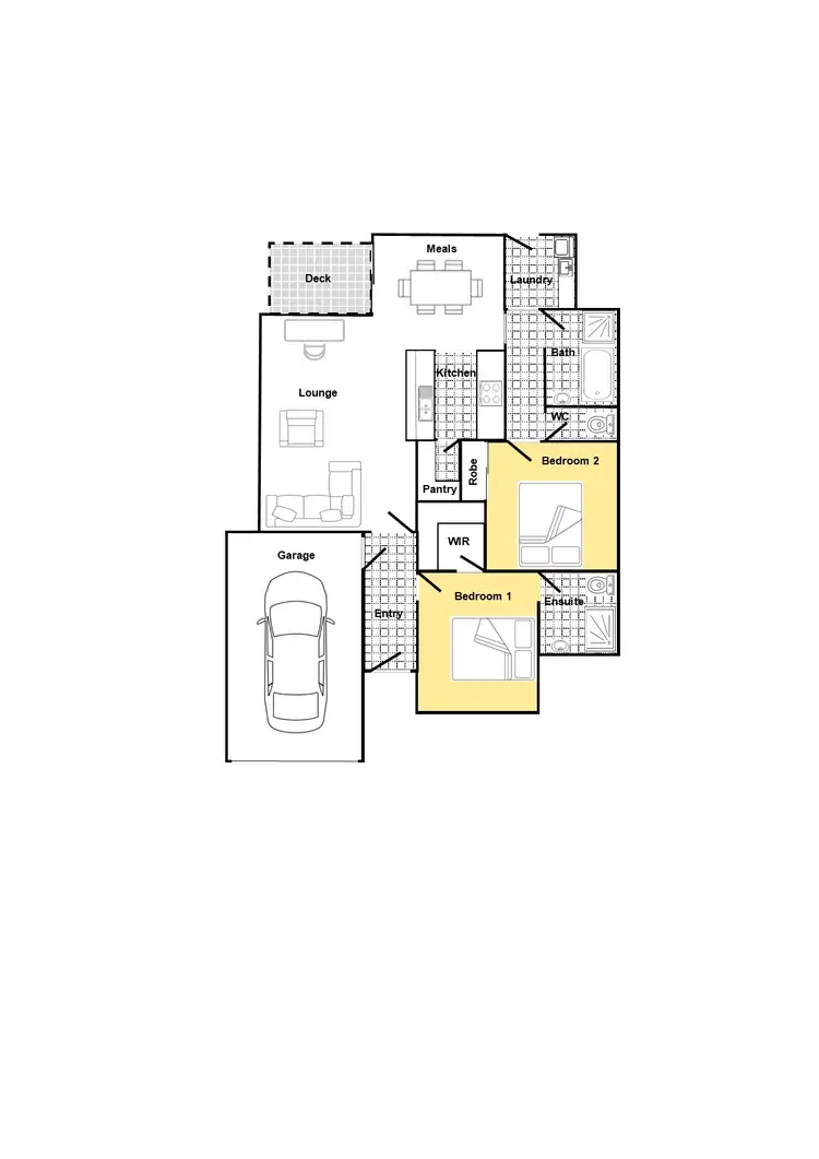 Floorplan of Homely house listing, 64a Service Street, Porepunkah VIC 3740