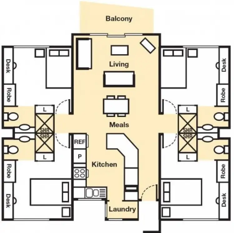 Floorplan of Homely townhouse listing, 7 Varsityview Court, Sippy Downs QLD 4556
