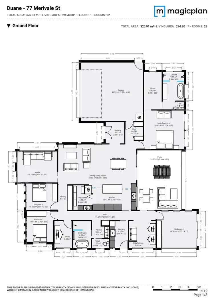 Floorplan of Homely land listing, 77 Merivale St, Jensen QLD 4818