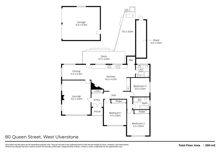 Floorplan of Homely house listing, 80 Queen Street, West Ulverstone TAS 7315