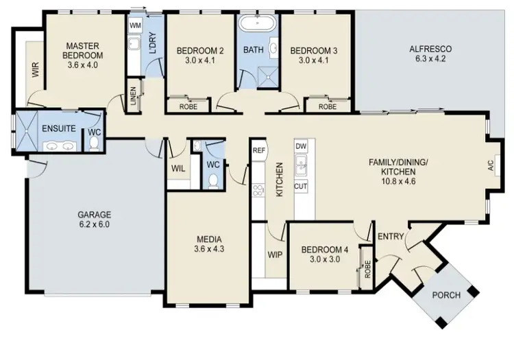 Floorplan of Homely house listing, 13 Richard Charles Drive, Kawungan QLD 4655