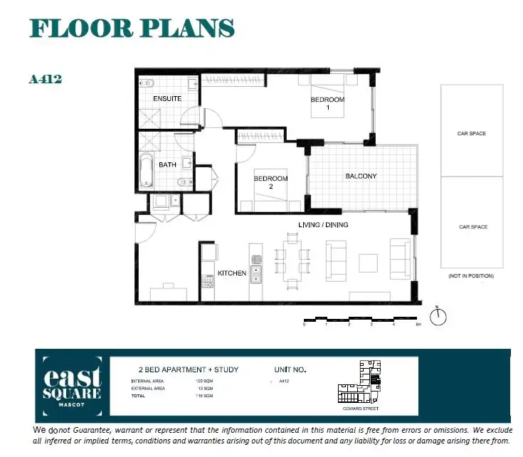 Floorplan of Homely apartment listing, 412/260 Coward Street, Mascot NSW 2020