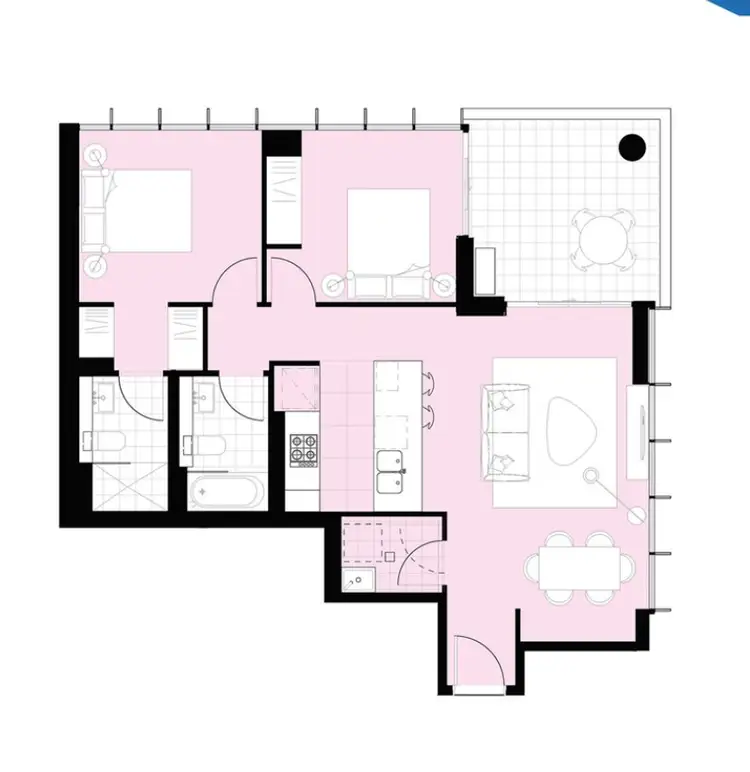 Floorplan of Homely apartment listing, 307/3 Village Place, Kirrawee NSW 2232