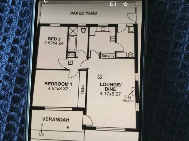 Floorplan of Homely unit listing, 1/28 Brighton Road, Glenelg East SA 5045