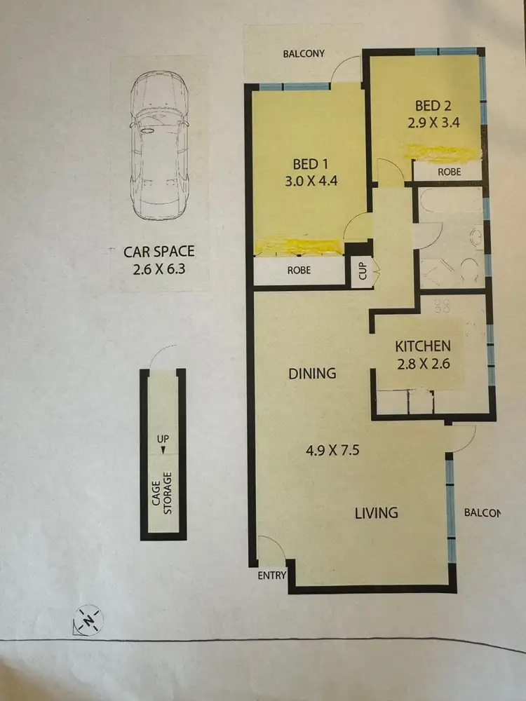 Floorplan of Homely apartment listing, 12/28 Crows Nest Road, Waverton NSW 2060