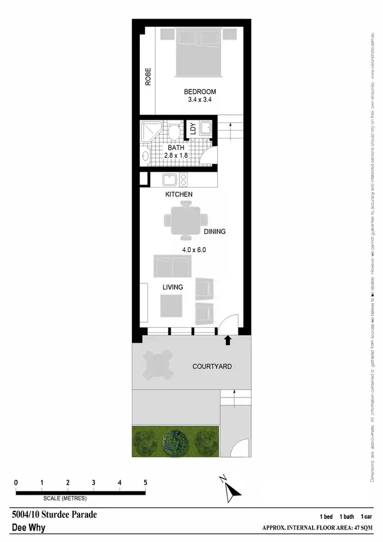 Floorplan of Homely apartment listing, 5004/10 Sturdee Parade, Dee Why NSW 2099