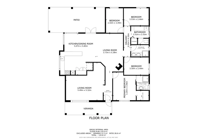 Floorplan of Homely house listing, 32 Doongin Road, Greenfields WA 6210