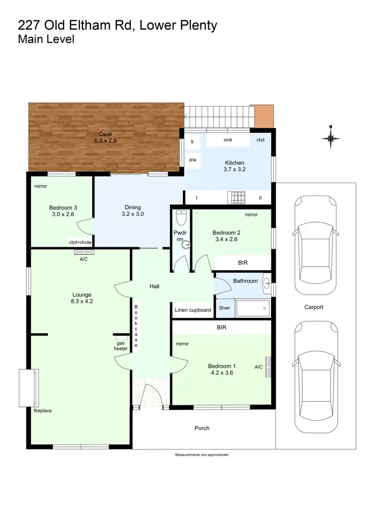 Floorplan of Homely house listing, 227 Old Eltham Rd, Lower Plenty VIC 3093