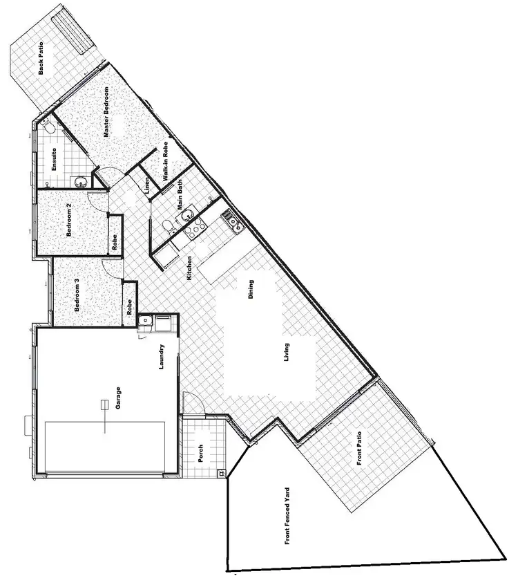 Floorplan of Homely semi-detached listing, 3 Elizabeth St, Coomera QLD 4209