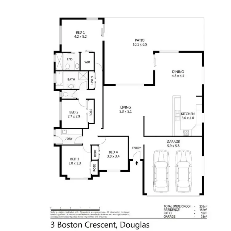 Floorplan of Homely house listing, 3 Boston Crescent, Douglas QLD 4814