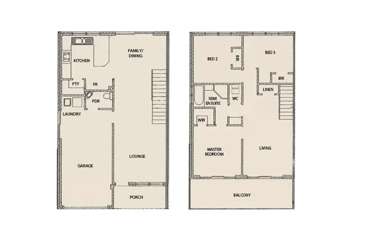 Floorplan of Homely townhouse listing, 14/70 Waldron Boulevard, Greenfields WA 6210