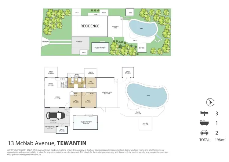 Floorplan of Homely house listing, 13 Mcnab Avenue, Tewantin QLD 4565