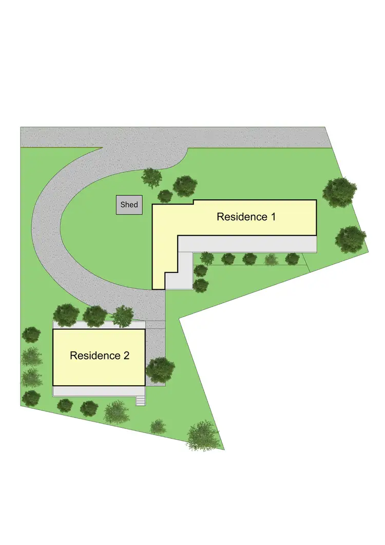 Floorplan of Homely block of units listing, 1 & 1A/4 Brett Road, Warburton VIC 3799