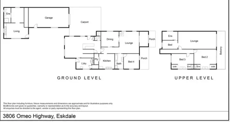 Floorplan of Homely house listing, 3806 Omeo Hwy, Eskdale VIC 3701