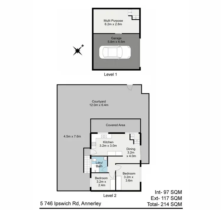 Floorplan of Homely unit listing, 5/746 Ipswich Road, Annerley QLD 4103