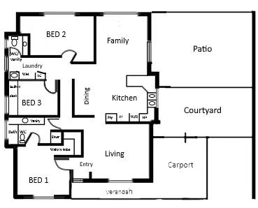 Floorplan of Homely house listing, 22 Ballard Place, Maddington WA 6109