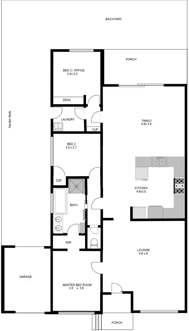 Floorplan of Homely unit listing, 22/68-92 McKimmies Rd, Lalor VIC 3075