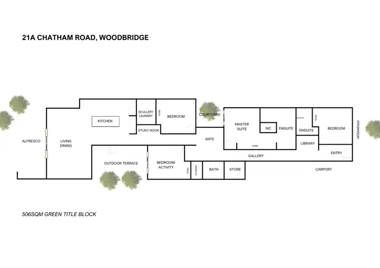 Floorplan of Homely house listing, 21A Chatham Road, Woodbridge WA 6056