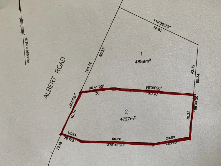 Floorplan of Homely land listing, 86 Albert Road, Port Fairy VIC 3284