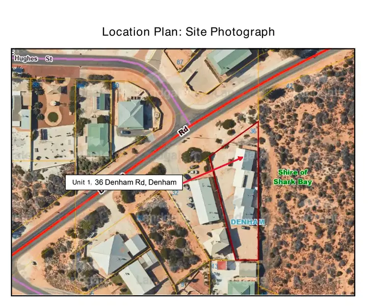 Floorplan of Homely unit listing, 1/36 Denham Road, Denham WA 6537