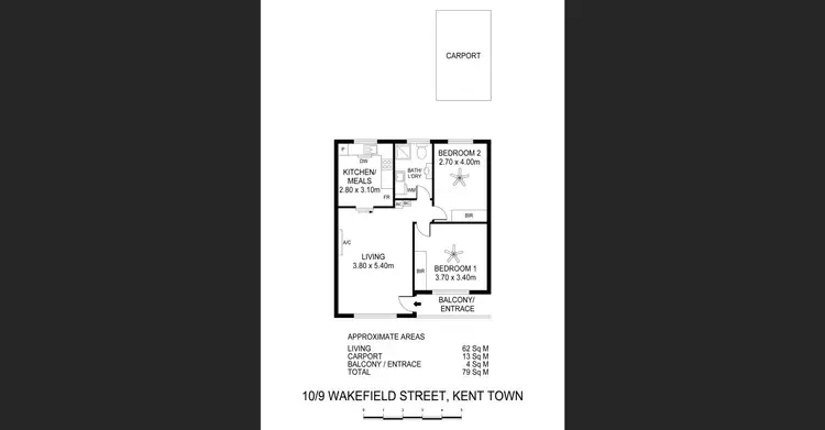Floorplan of Homely unit listing, 10/9 Wakefield Street, Kent Town SA 5067