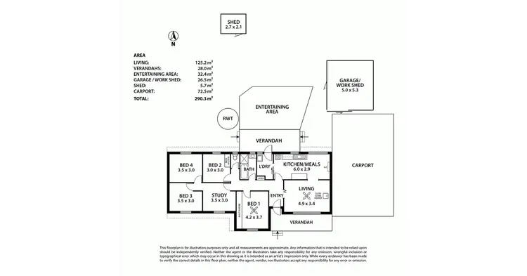Floorplan of Homely house listing, 5 Faehrmann Avenue, Mount Barker SA 5251