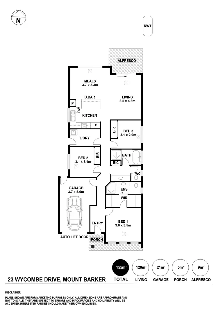 Floorplan of Homely house listing, 23 Wycombe Drive, Mount Barker SA 5251
