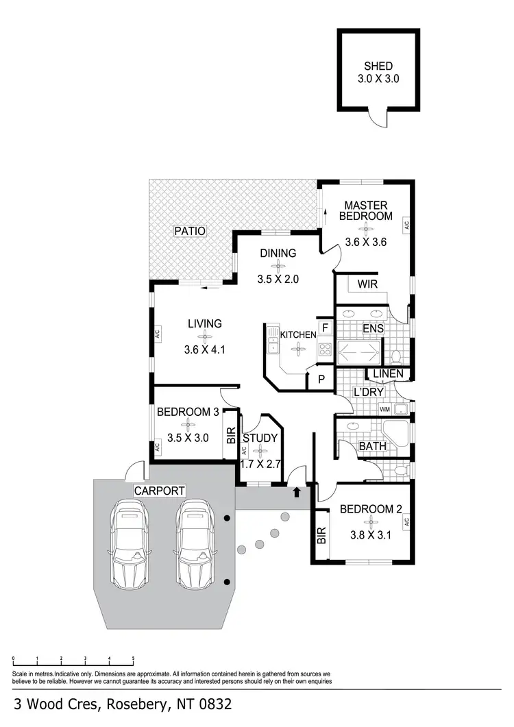 Floorplan of Homely house listing, 3 Wood Crescent, Rosebery NT 832